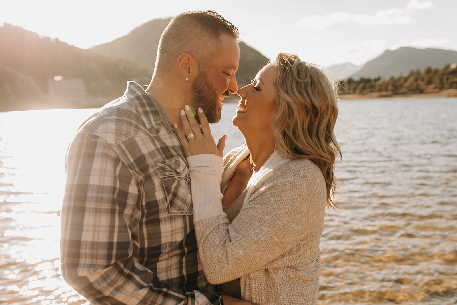  Estes Park Engagement Session. Estes Park CO. Mary’s Lake Engagement Session. Marys Lake Lodge in Estes Park Colorado. Colorado adventurous engagement session. Sunset engagement session in Rocky Mountain National Park. Rocky Mountain engagement phot