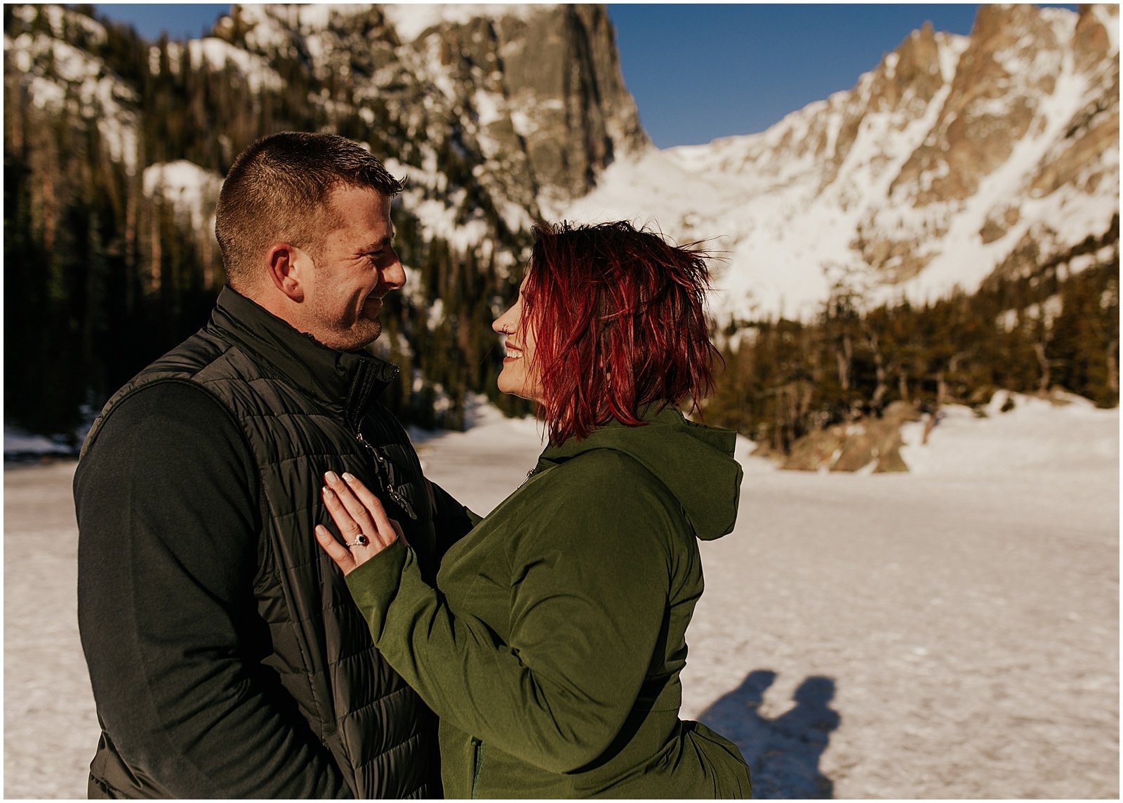 Mountain engagement photos