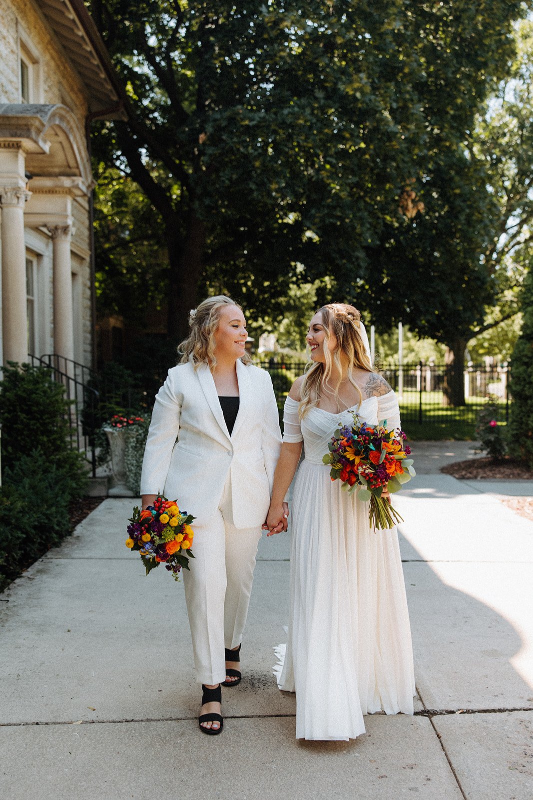 Amanda + Michaela | St Paul College Club Brides