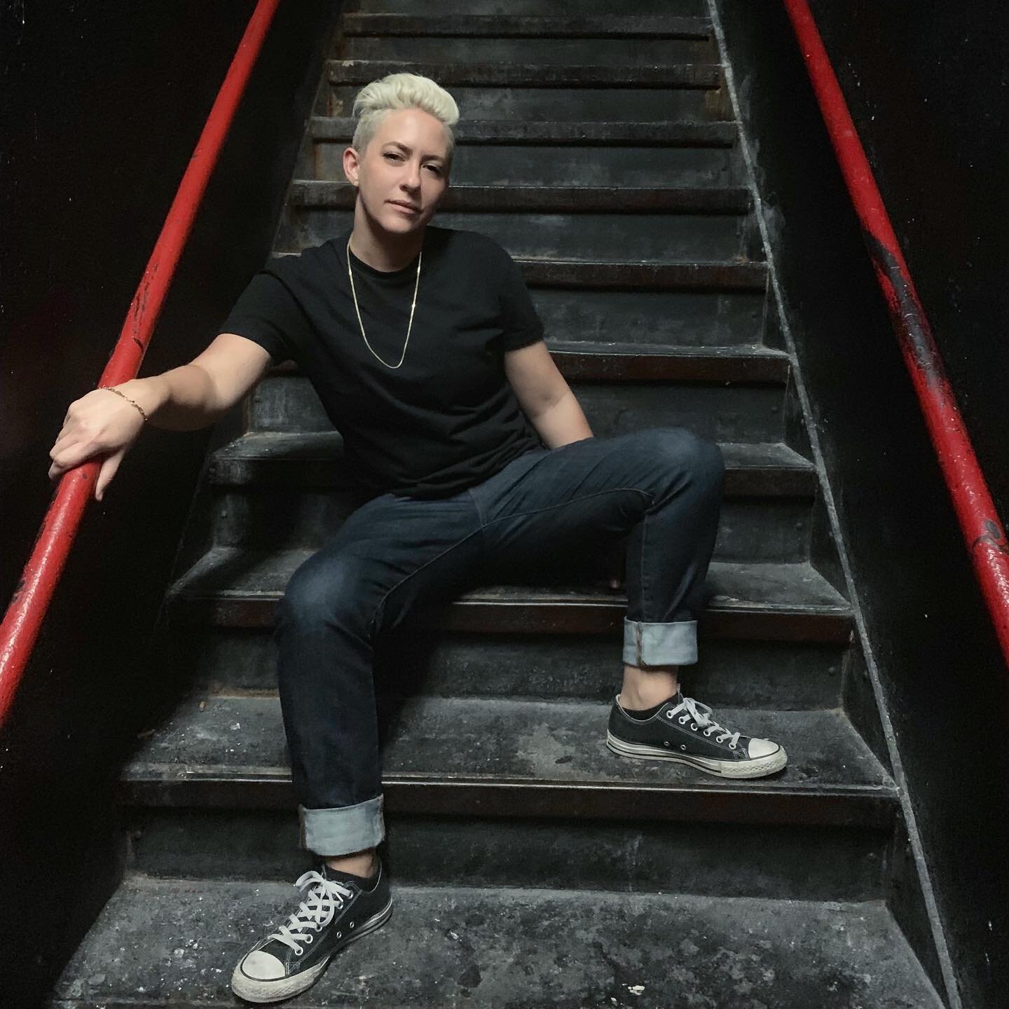 Made it to the &lsquo;staircase&rsquo; of fame @goodroombk 🙌💯 Mega thanks to everyone who came out to @heartbreakernights #pride edition last night to kick off #nycpride #worldpride2019 with me. It was one hellofa party! But we&rsquo;re not done ye