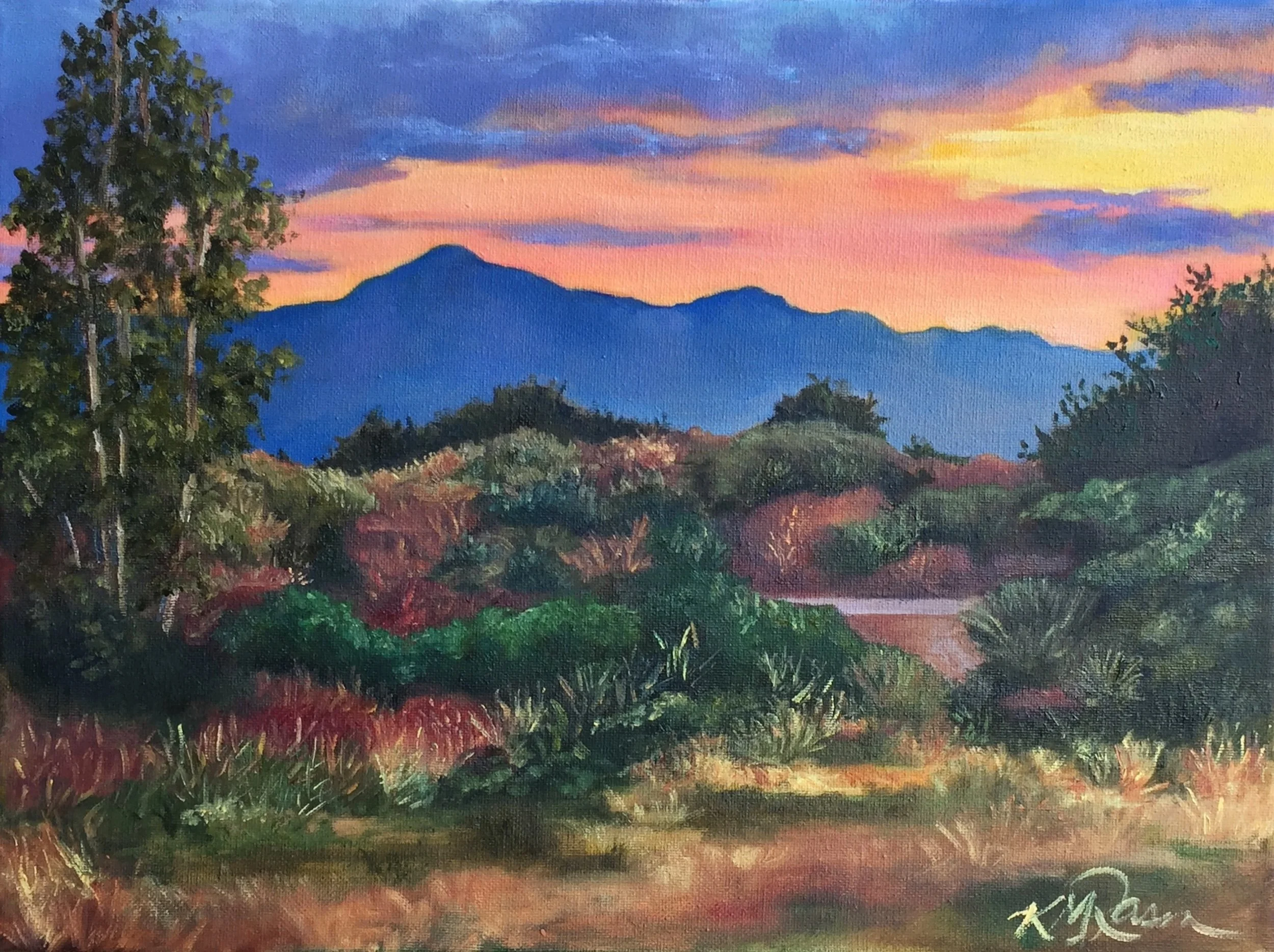 Arroyo Seco at Sunset.JPG