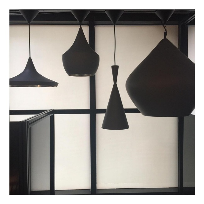 A line up of Tom Dixon beats...