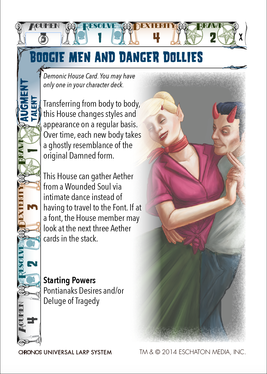 Devil Days Trait Card
