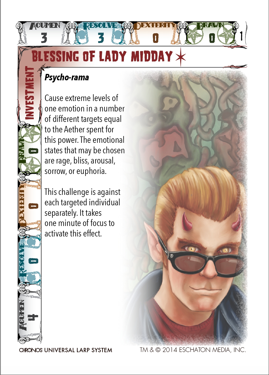 Devil Days Investment Card