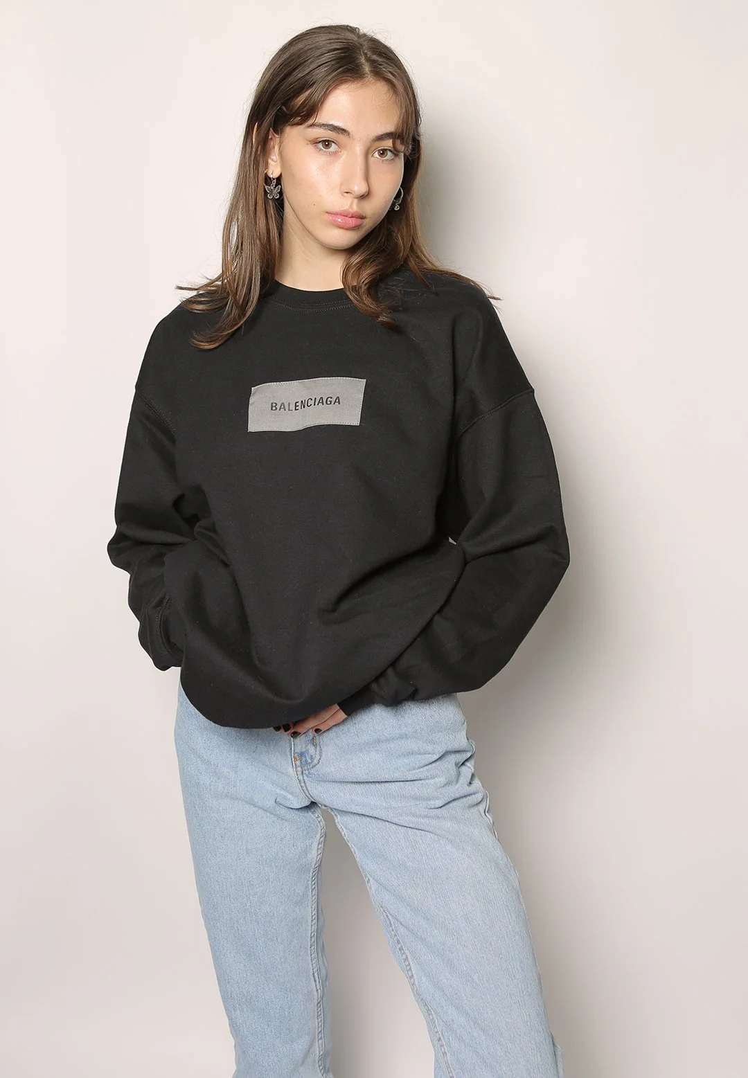 dior patch sweatshirt