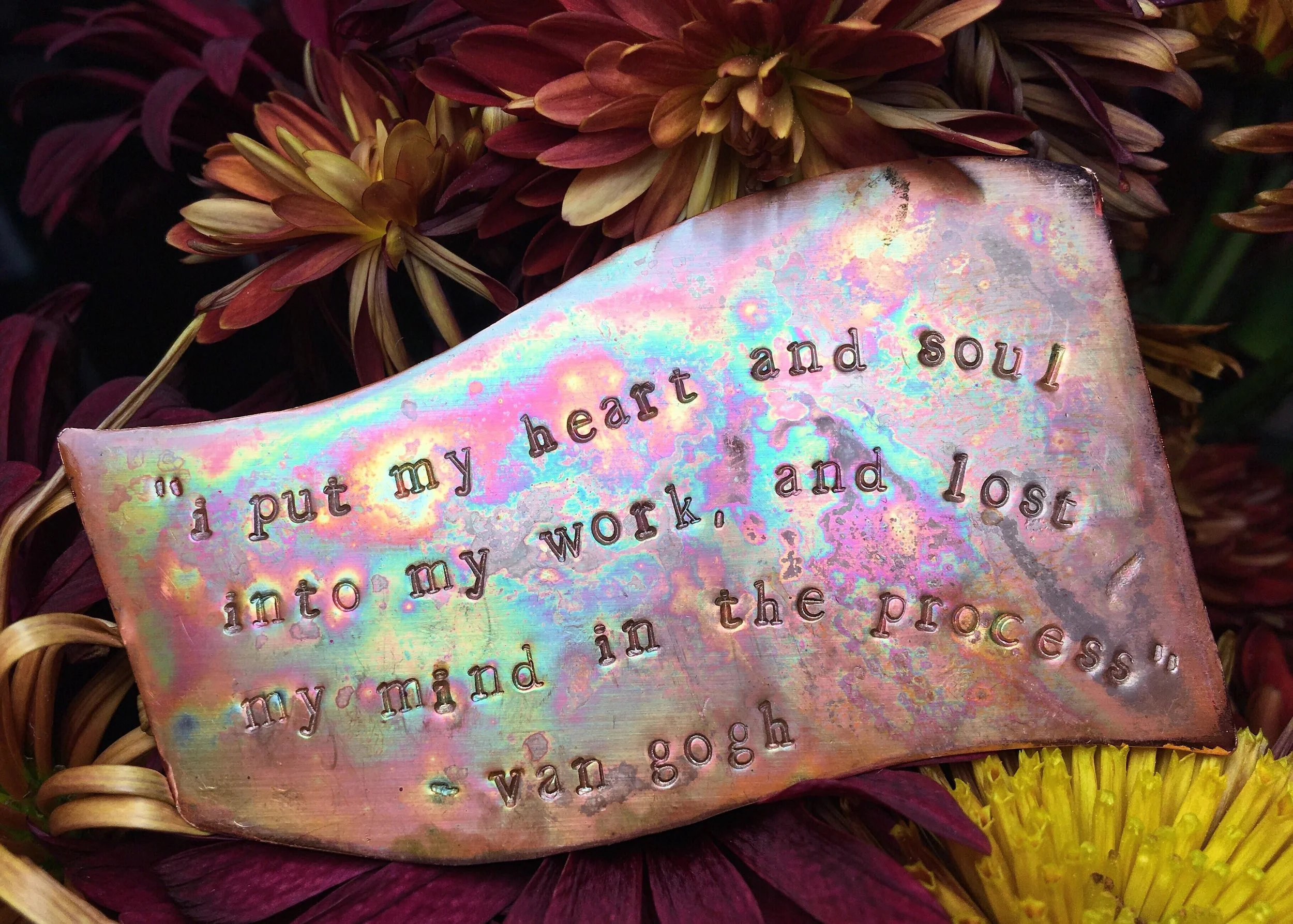 Lost Mind Van Gogh Copper Plaque