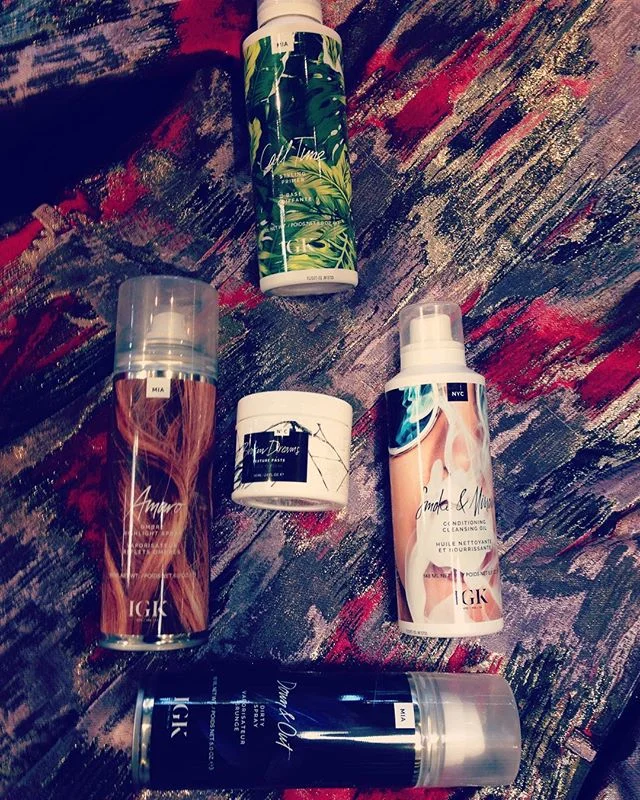 Thank you @chasehair. So exited about these products. I've been waiting forever for this moment. So proud of you!!! #IGKHAIR @igkhair 💋