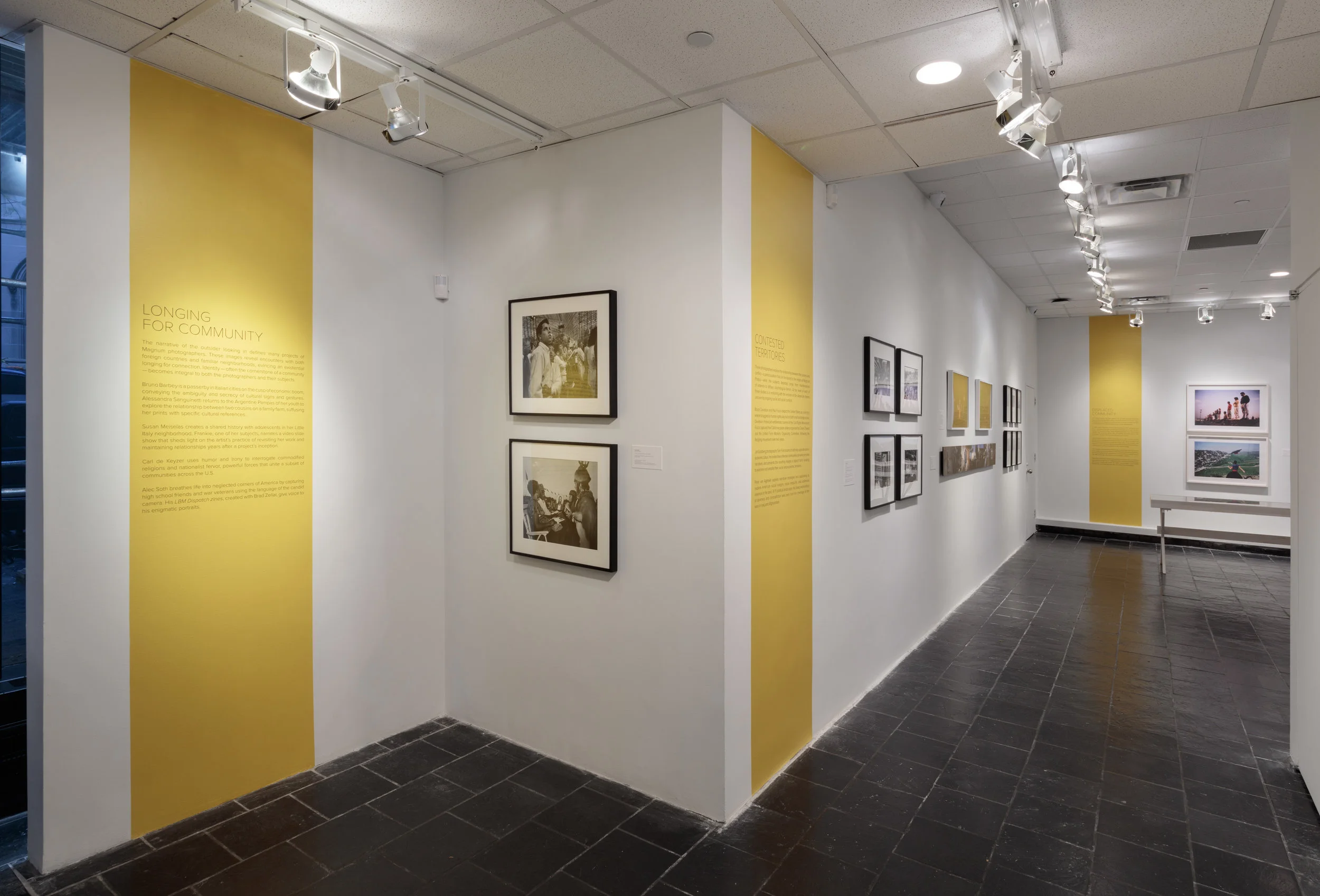 Installation view: Framing Community: Magnum Photos, 1947–Present, Hunter College Art Galleries, 2017. Photo by Stan Narten. 