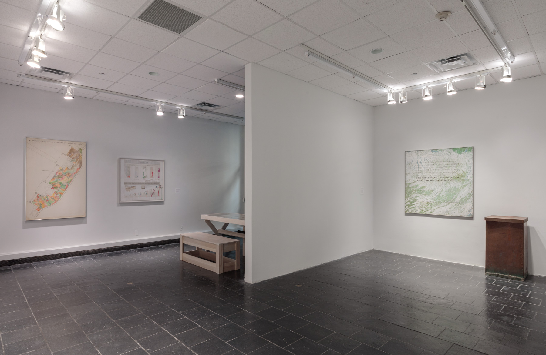  Installation View:&nbsp; The School of Survival: Learning with Juan Downey , Hunter College Art Galleries, 2018.&nbsp;Photo by Stan Narten. 