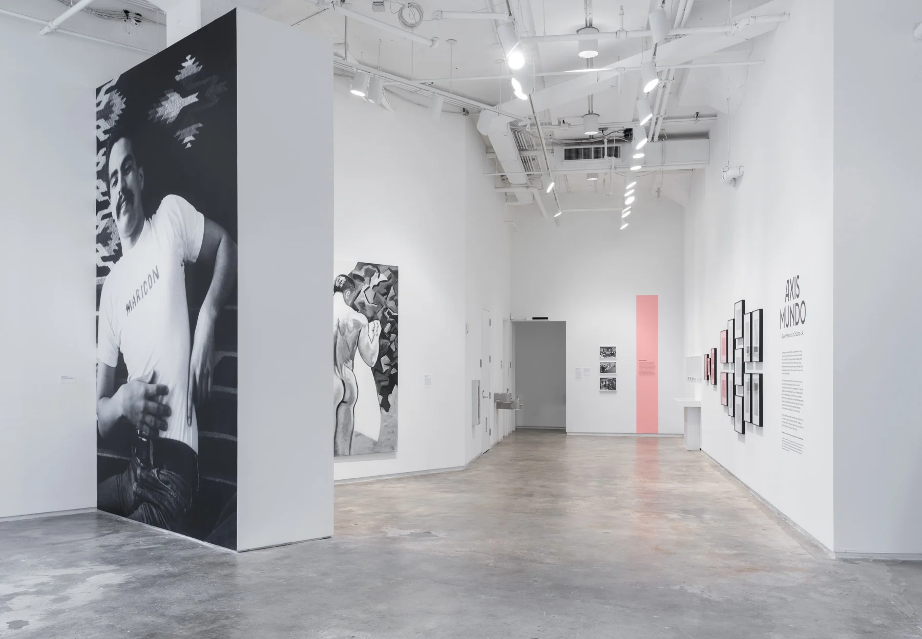 Installation view of Axis Mundo: Queer Networks in Chicano L.A. at 205 Hudson Gallery. Photo by Stan Narten.