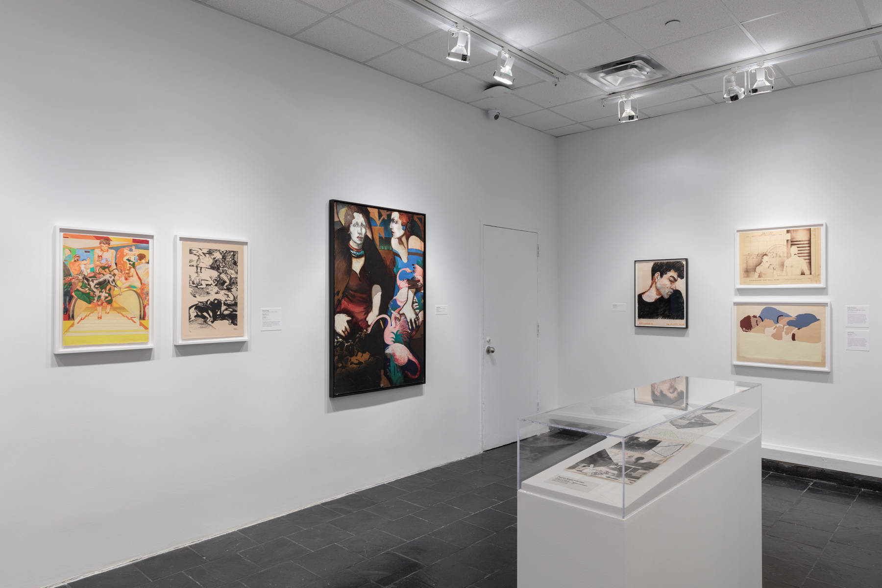  Installation view of  Axis Mundo: Queer Networks in Chicano L.A.  at the Bertha and Karl Leubsdorf Gallery. Photo by Stan Narten. 