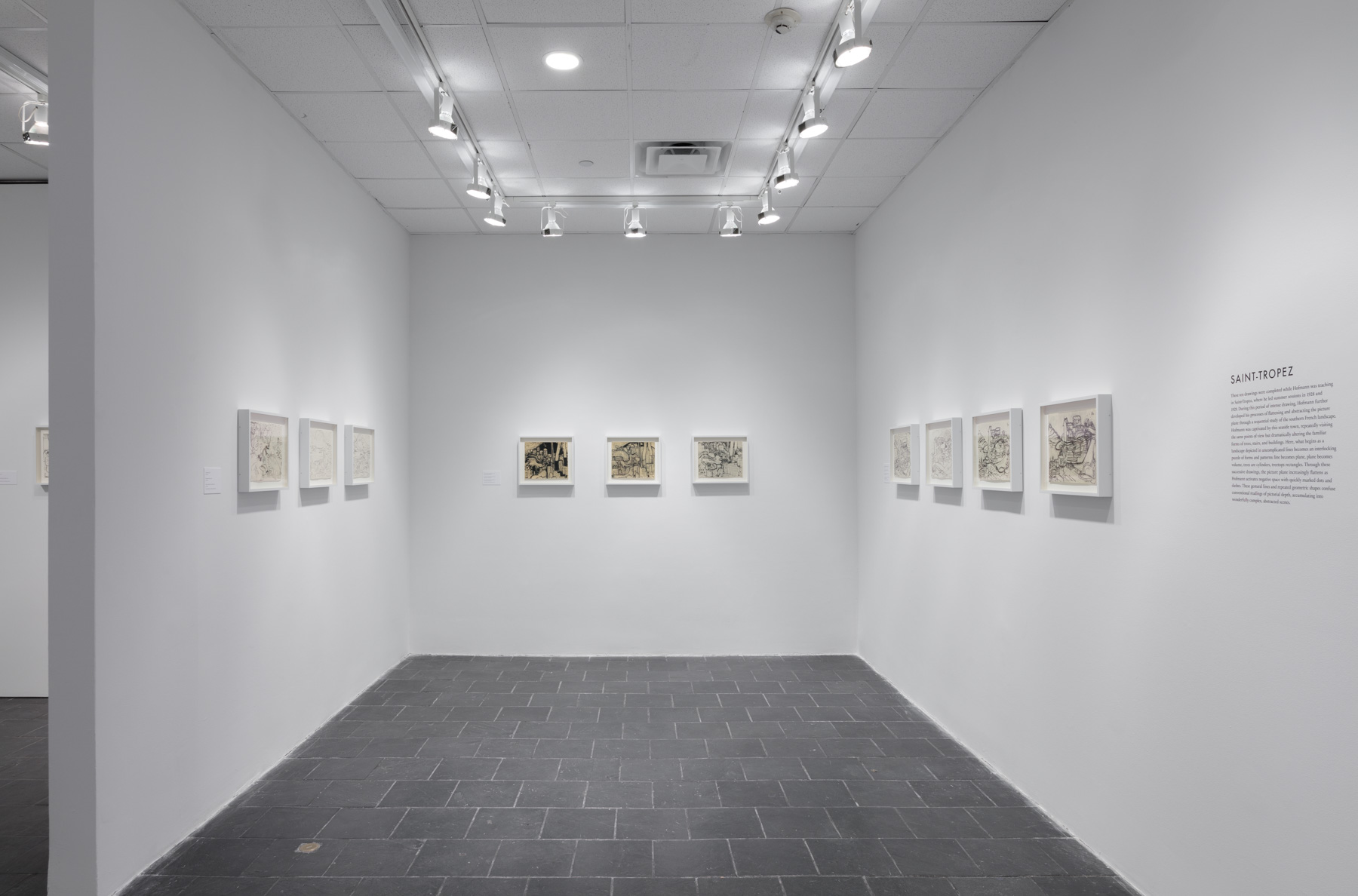 Installation view: Hans Hofmann: The California Exhibitions, 1931 , Hunter College Art Galleries, 2019. Photo by Stan Narten.
