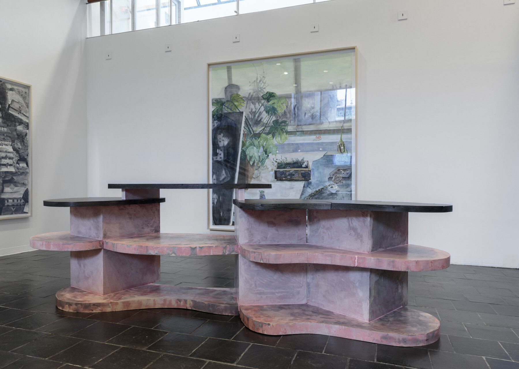  Installation view: Chris Domenick: STAGE in conjunction with the project  Archipelago , 2019, Hunter College Art Galleries 2019. Photo: Stan Narten 