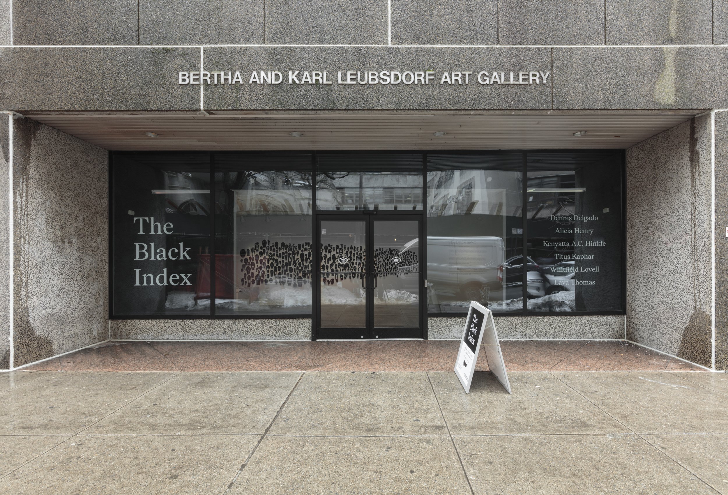  Installation view of  The Black Index  at Hunter College Art Galleries’ Leubsdorf Gallery, 2022. Photo: Stan Narten. 