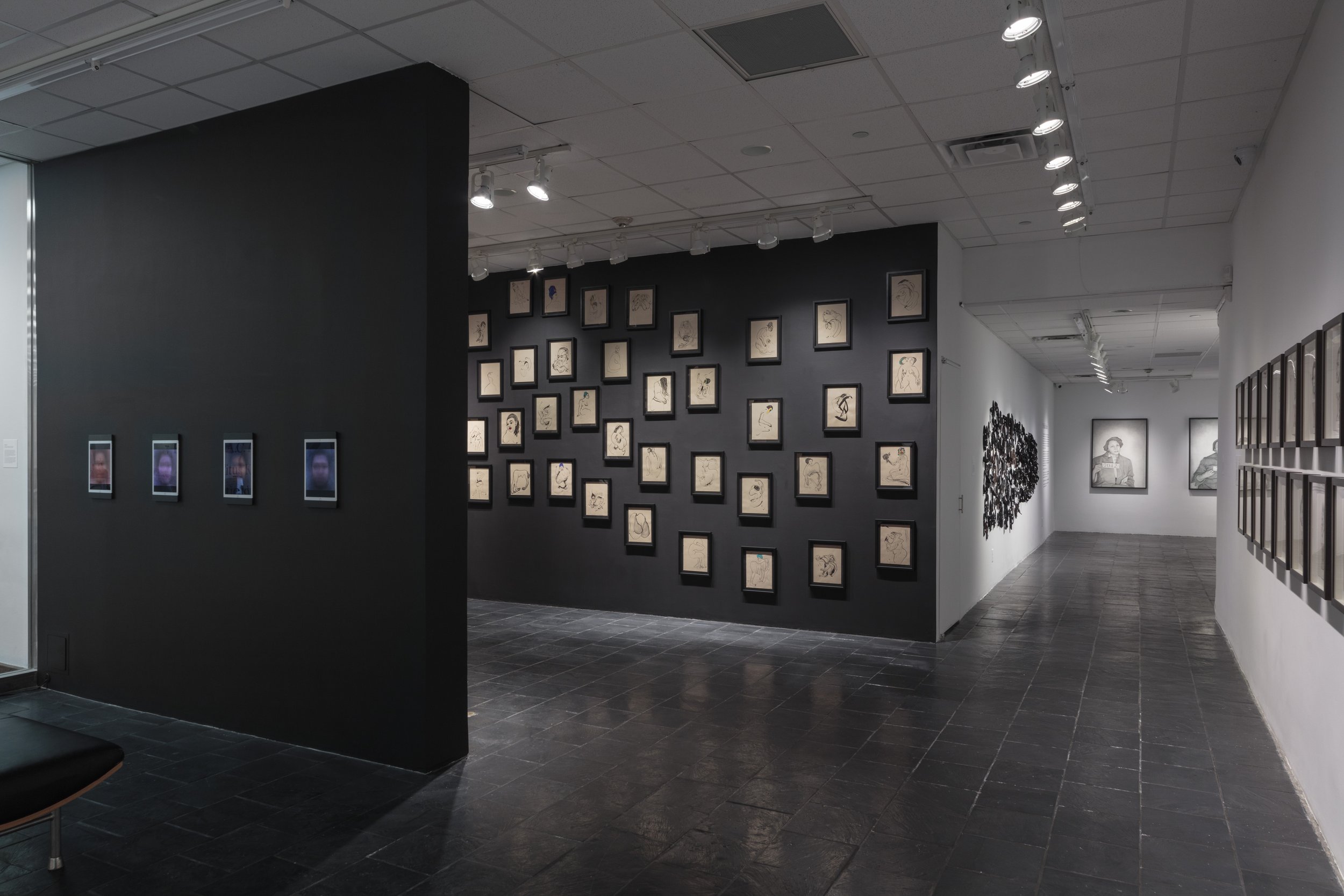  Installation view of  The Black Index  at Hunter College Art Galleries’ Leubsdorf Gallery, 2022. Photo: Stan Narten.&nbsp; 