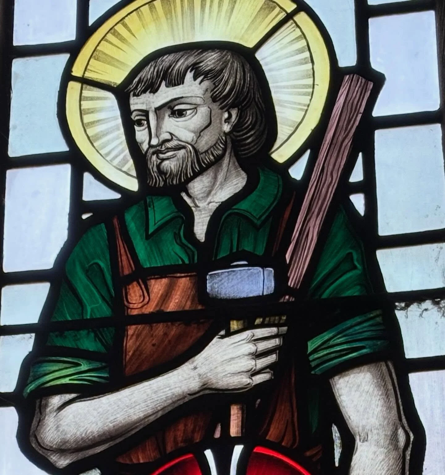 O Blessed Joseph, happy man, to whom it was given not only to see and to hear that God Whom many kings longed to see, and saw not, to hear, and heard not; but also to carry Him in your arms, to embrace Him, to clothe Him, and guard and defend Him. 
V