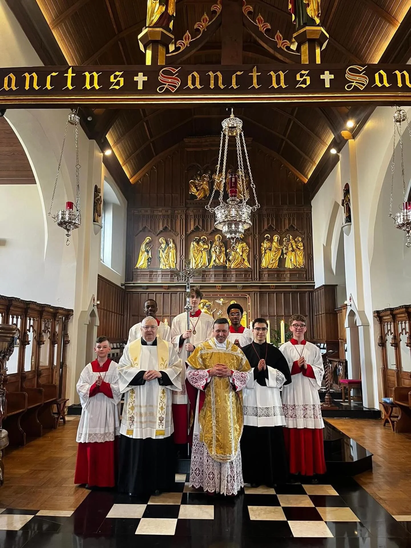 Thanks to our dedicated team of Altar Servers (some of them here after the Solemn Mass) for all their hard work this Holy Week