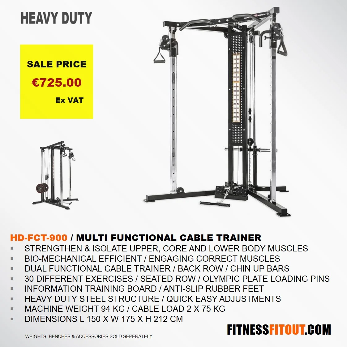 HEAVY DUTY SERIES FUNCTIONAL CABLE TRAINER