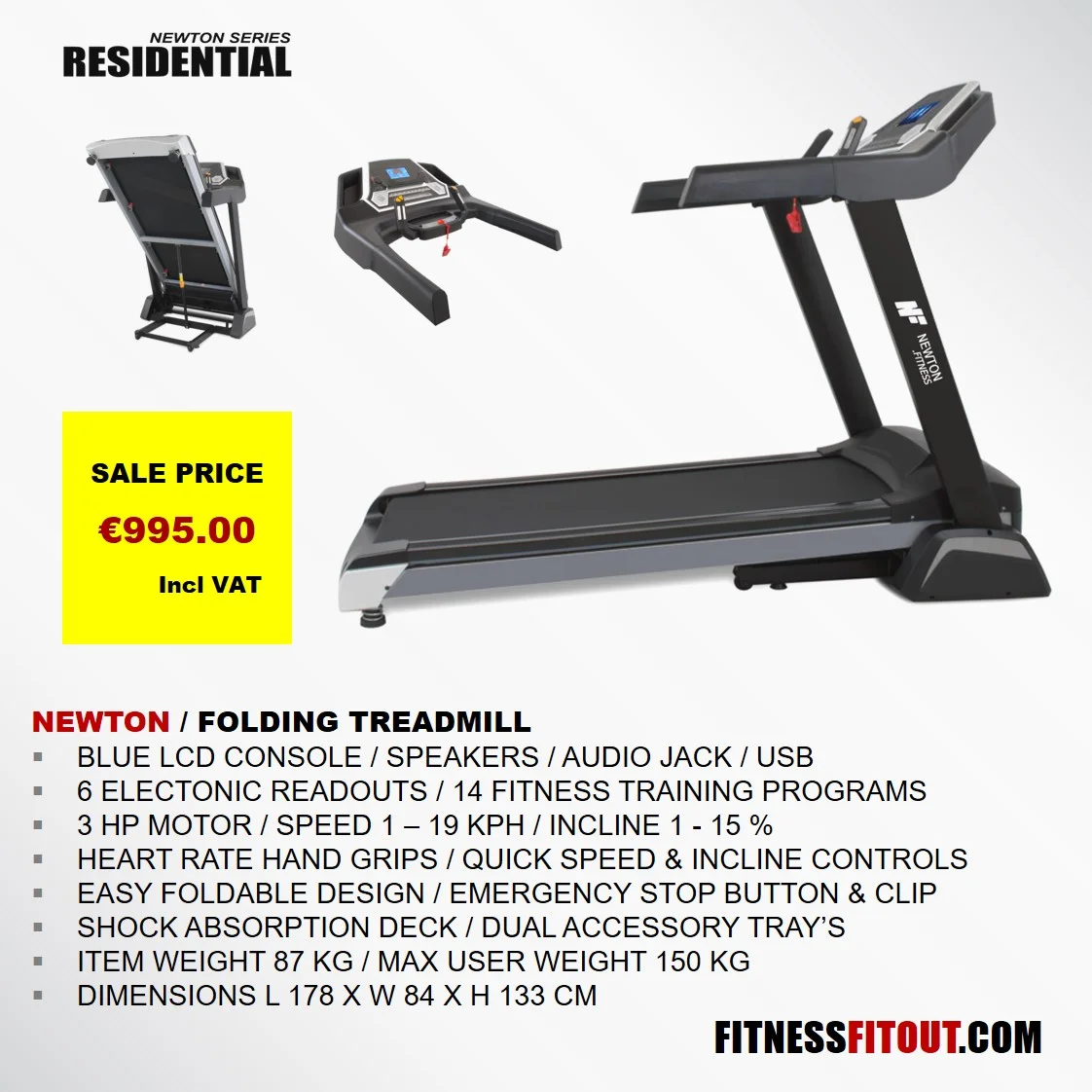 NEWTON SERIES FOLDING TREADMILL
