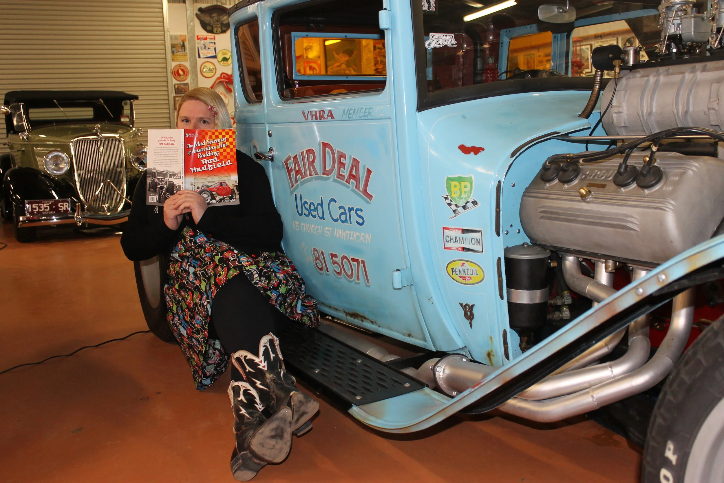ALLISON HADFIELD - AUTHOR of THE MAD SCIENTIST of AUSTRALIAN HOT RODDING: ROD HADFIELD