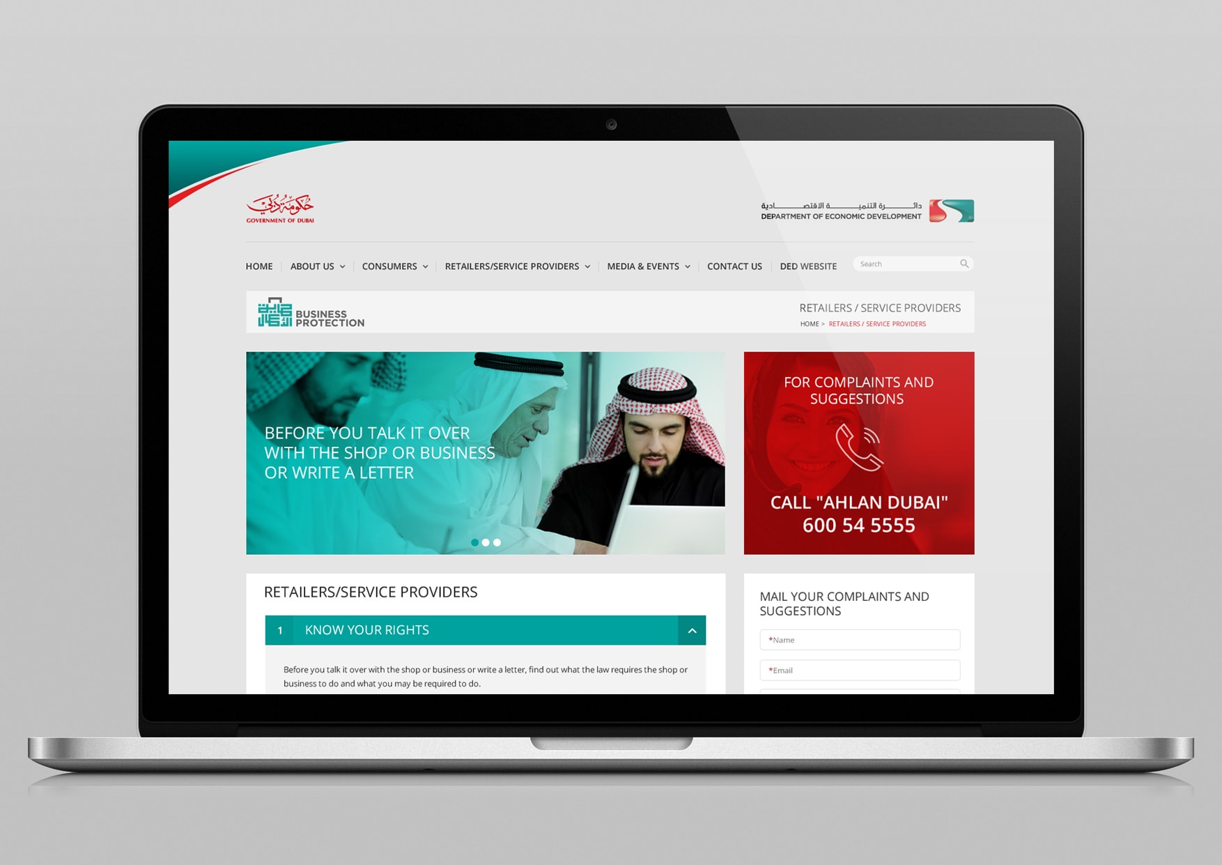Uniquely Designed Stylistic Website for Company Based in Dubai