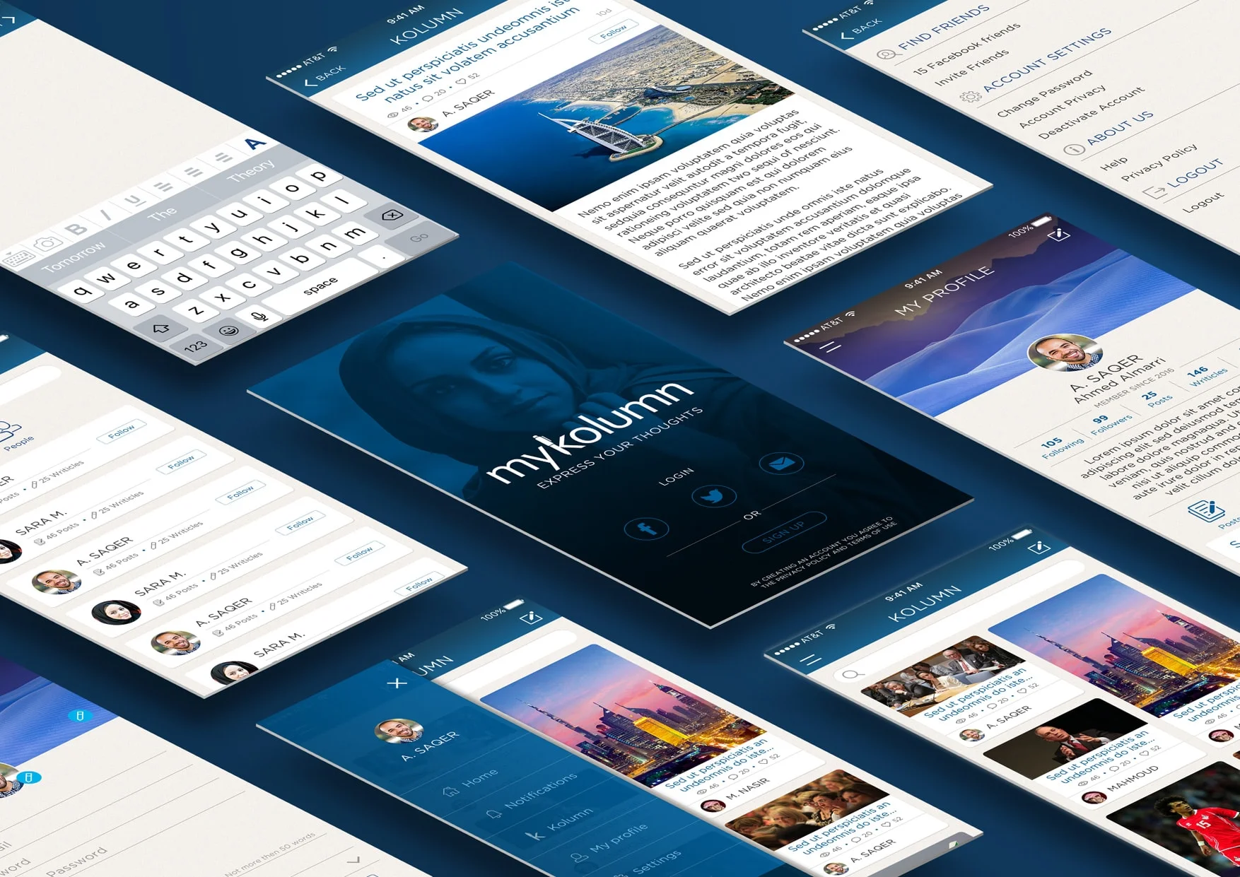 Beautiful App Design and Structure Design for Reading Online App