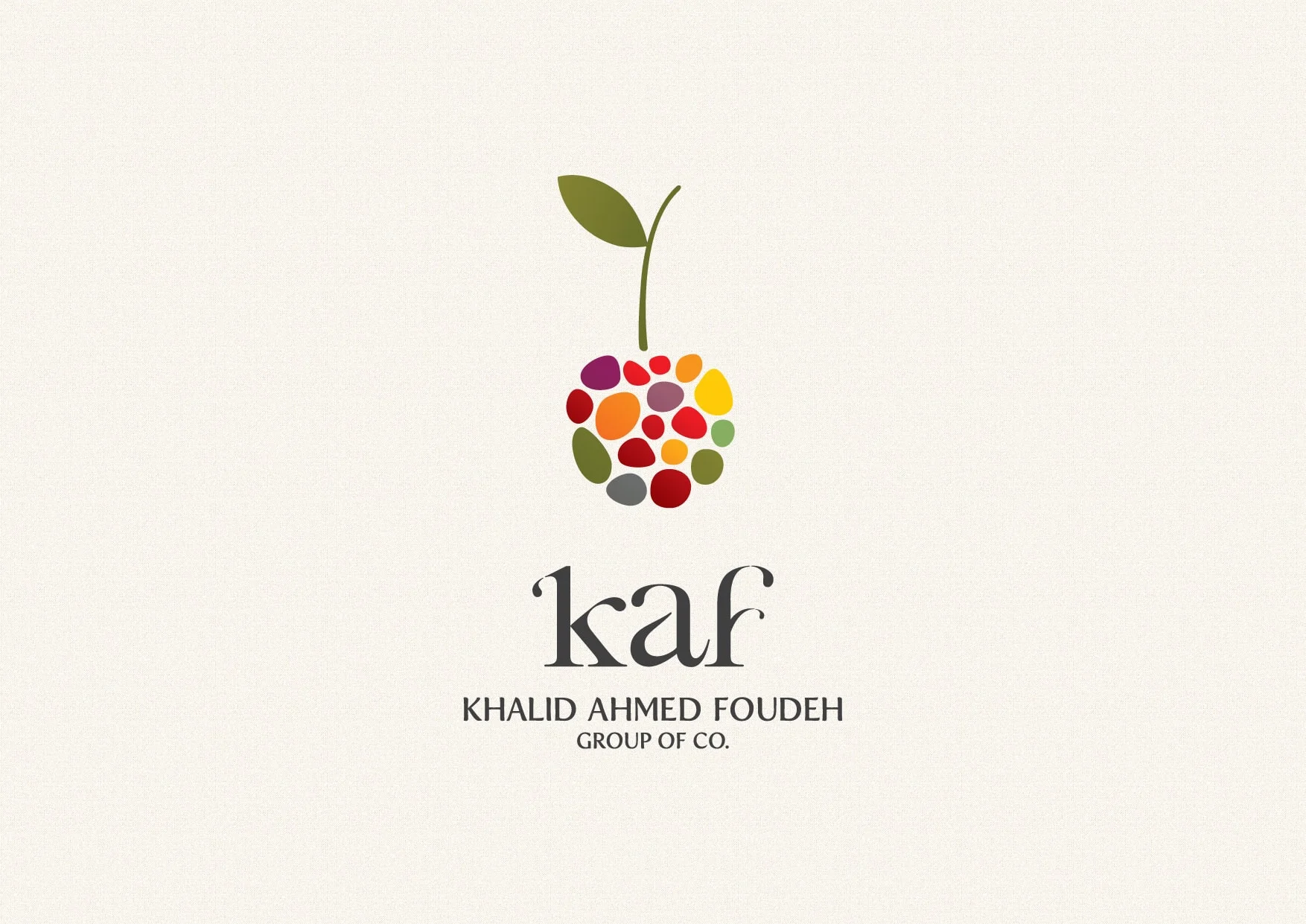 KAF Group - Brand identity design & logo design concept in Dubai