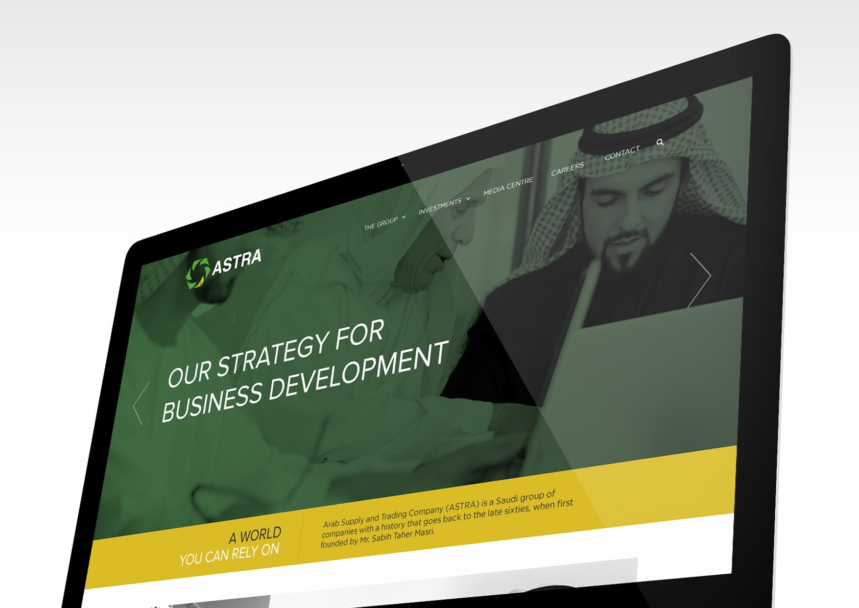Website Design Concept for ASTRA GROUP KSA