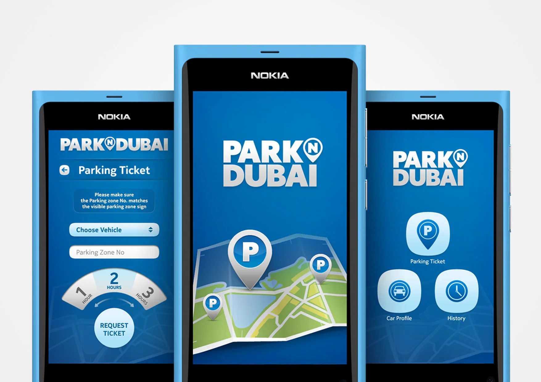 PARK N DUBAI Mobile Application Design Concept