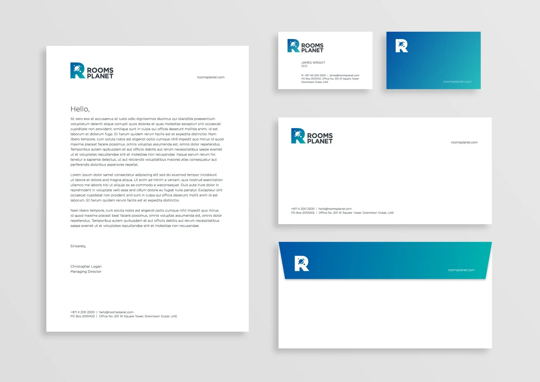 Collateral Design, Brand Identity and Business Card Design Concept