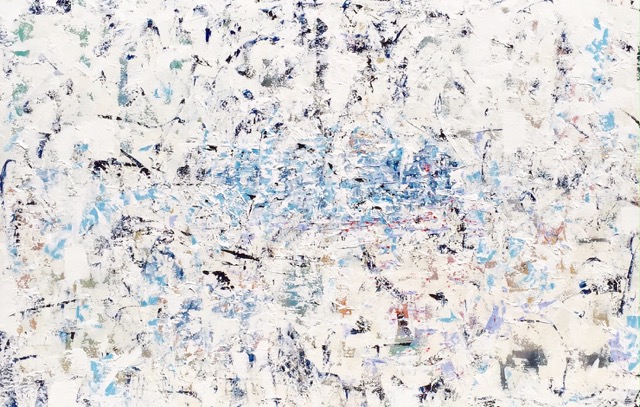 Kim Romero, Fireworks, acrylic on canvas, 40 x 60 inches. Price: Upon Request
