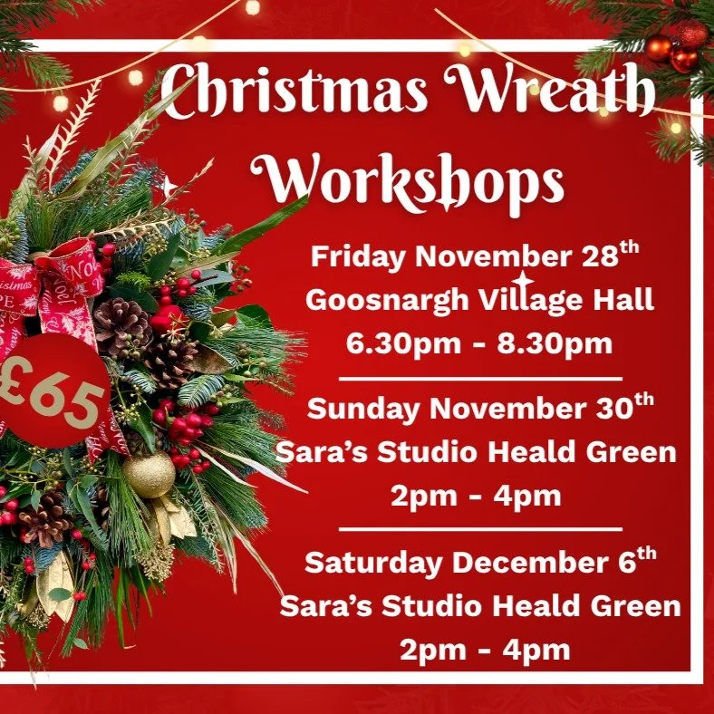 🎄 Whoop whoop&hellip; Christmas Workshops are BACK! 🎉

It&rsquo;s been a busy few months since we moved to Heald Green &ndash; weddings, floral demos all over the UK, and of course, lots of granny duties with little Reuben 💕

But&hellip; I&rsquo;m