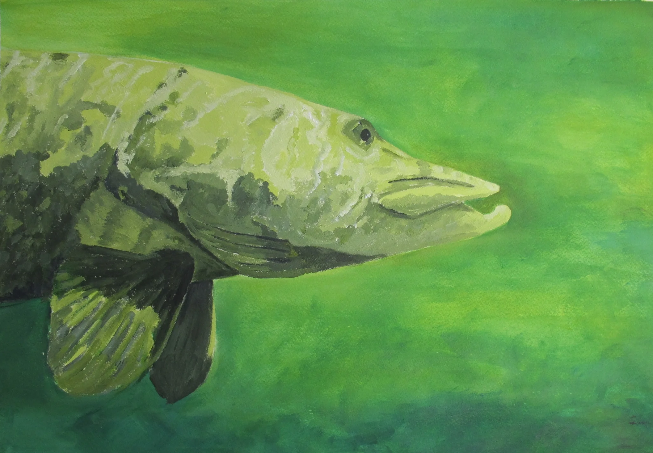 Wollaston (sold)  18X 24 Acrylic on Paper