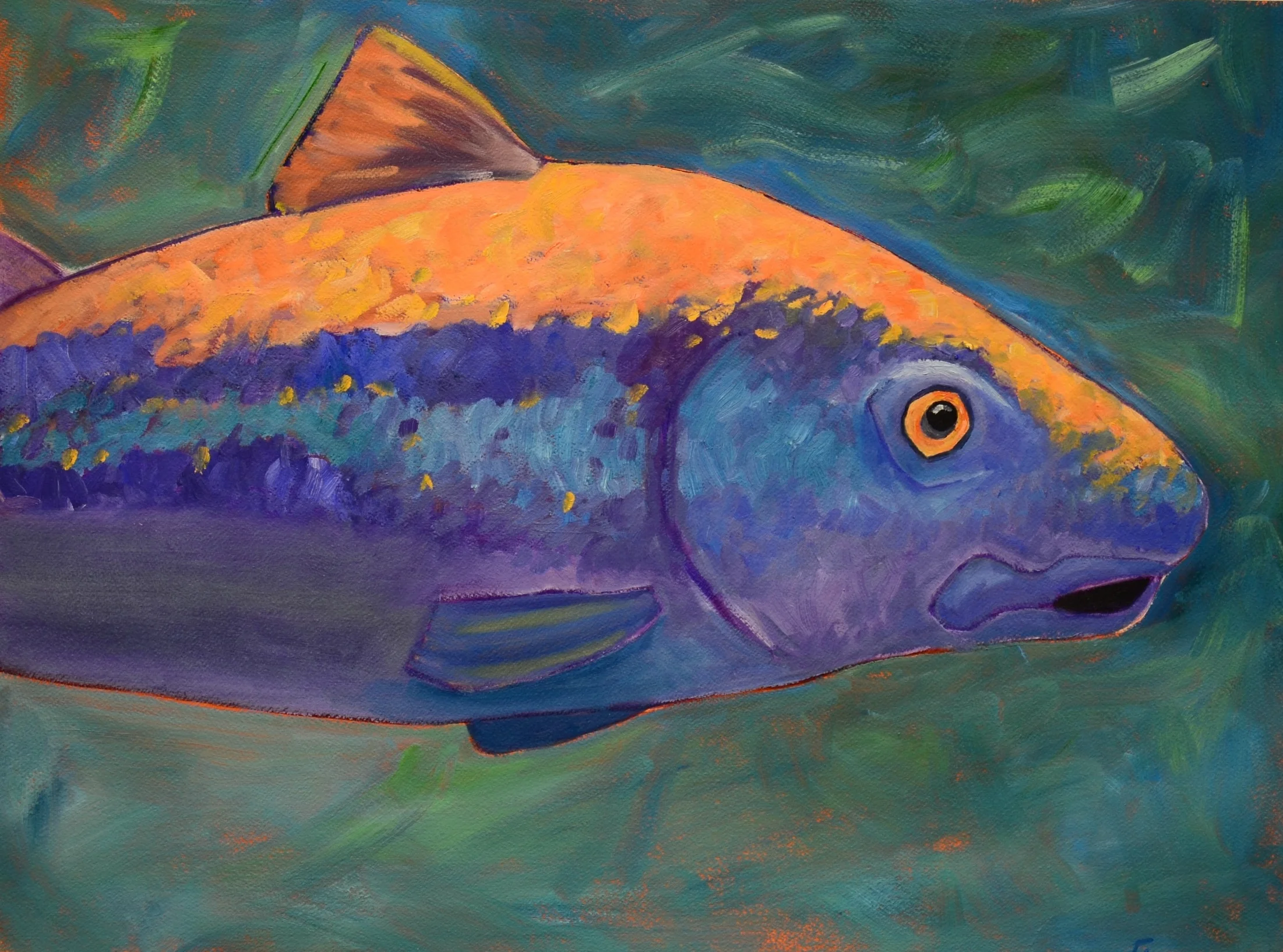 Clear Waters 24 x 30 Oil on Paper