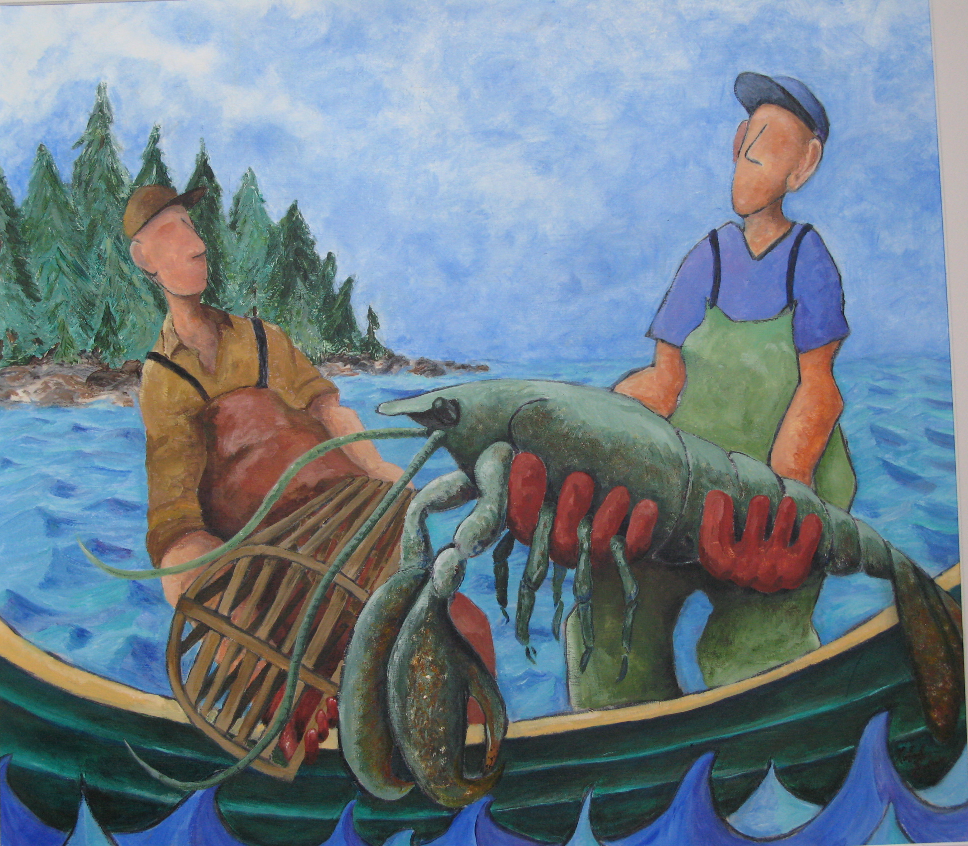 Herbie and Wilbur Oil on Canvas 24 x 36 (sold)