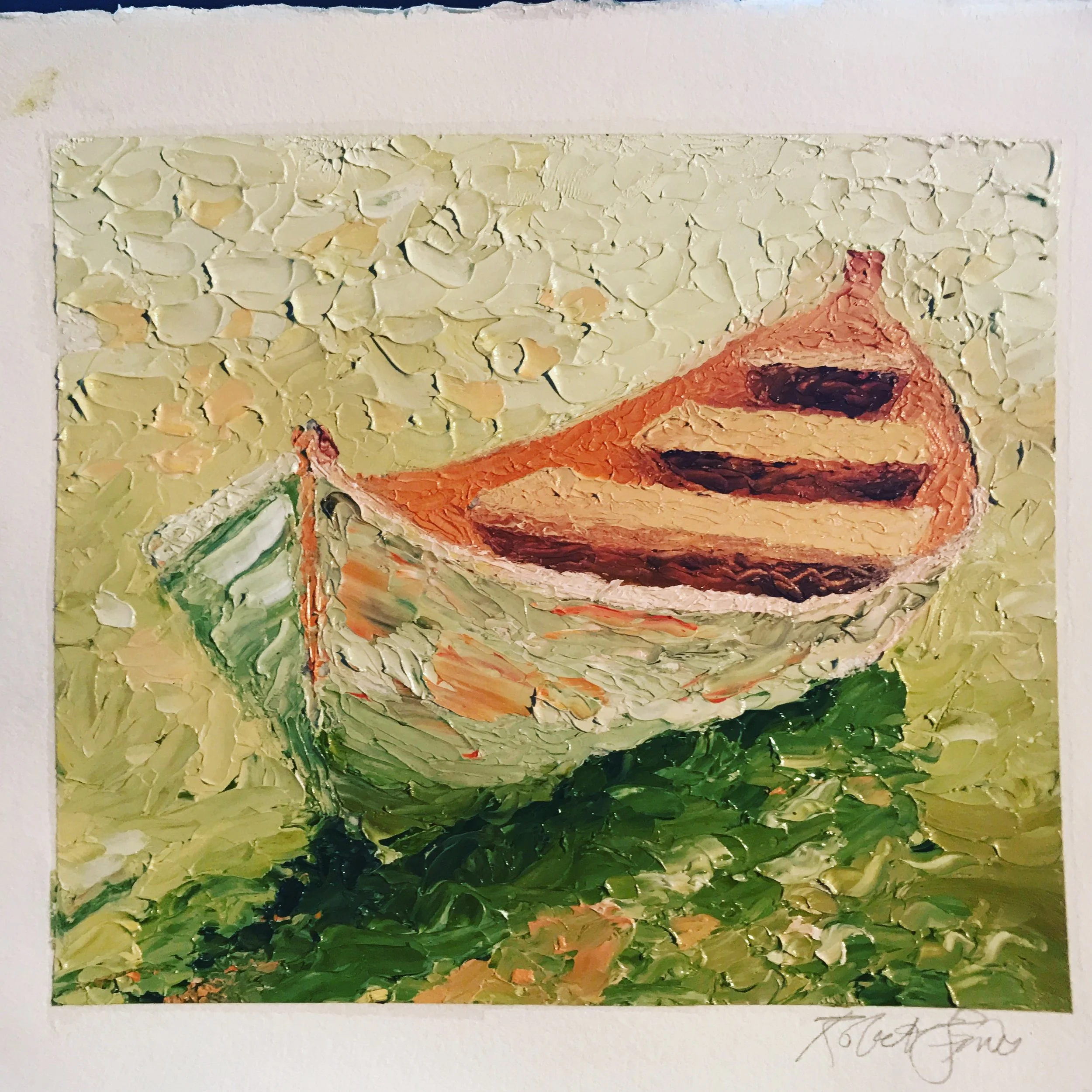 Solo I ,  Oil on Paper 9x10