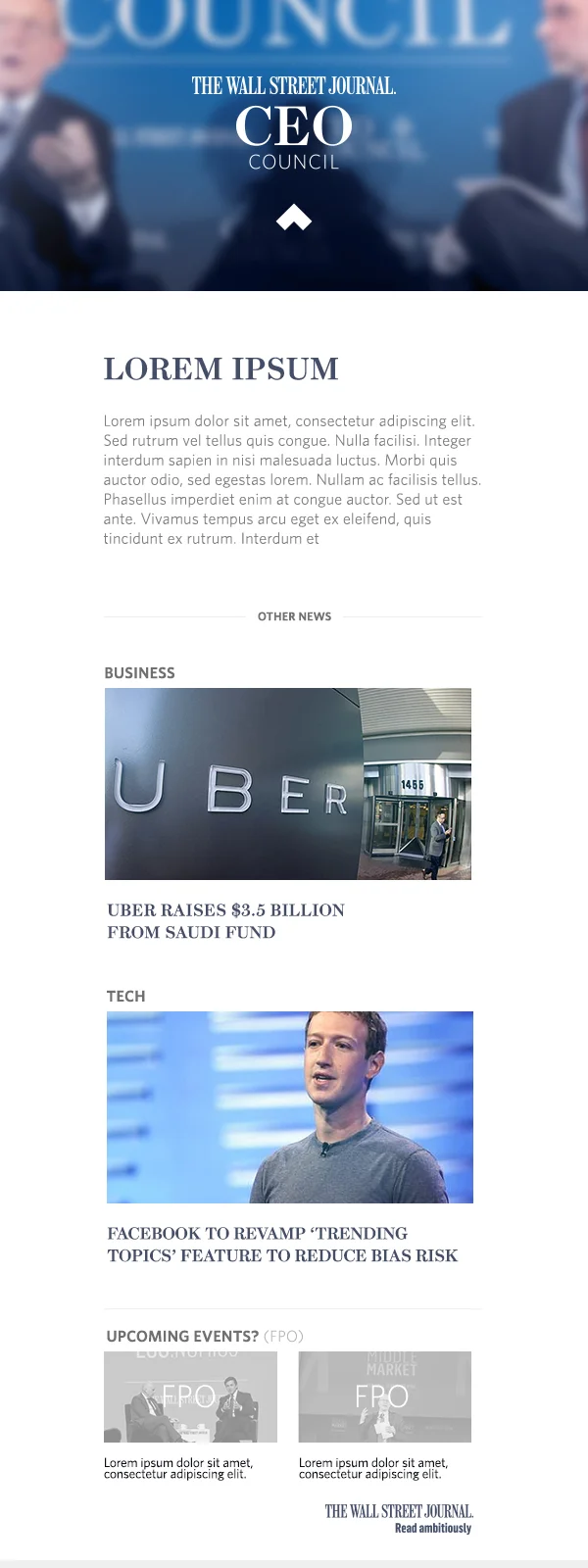 Email Template Redesign