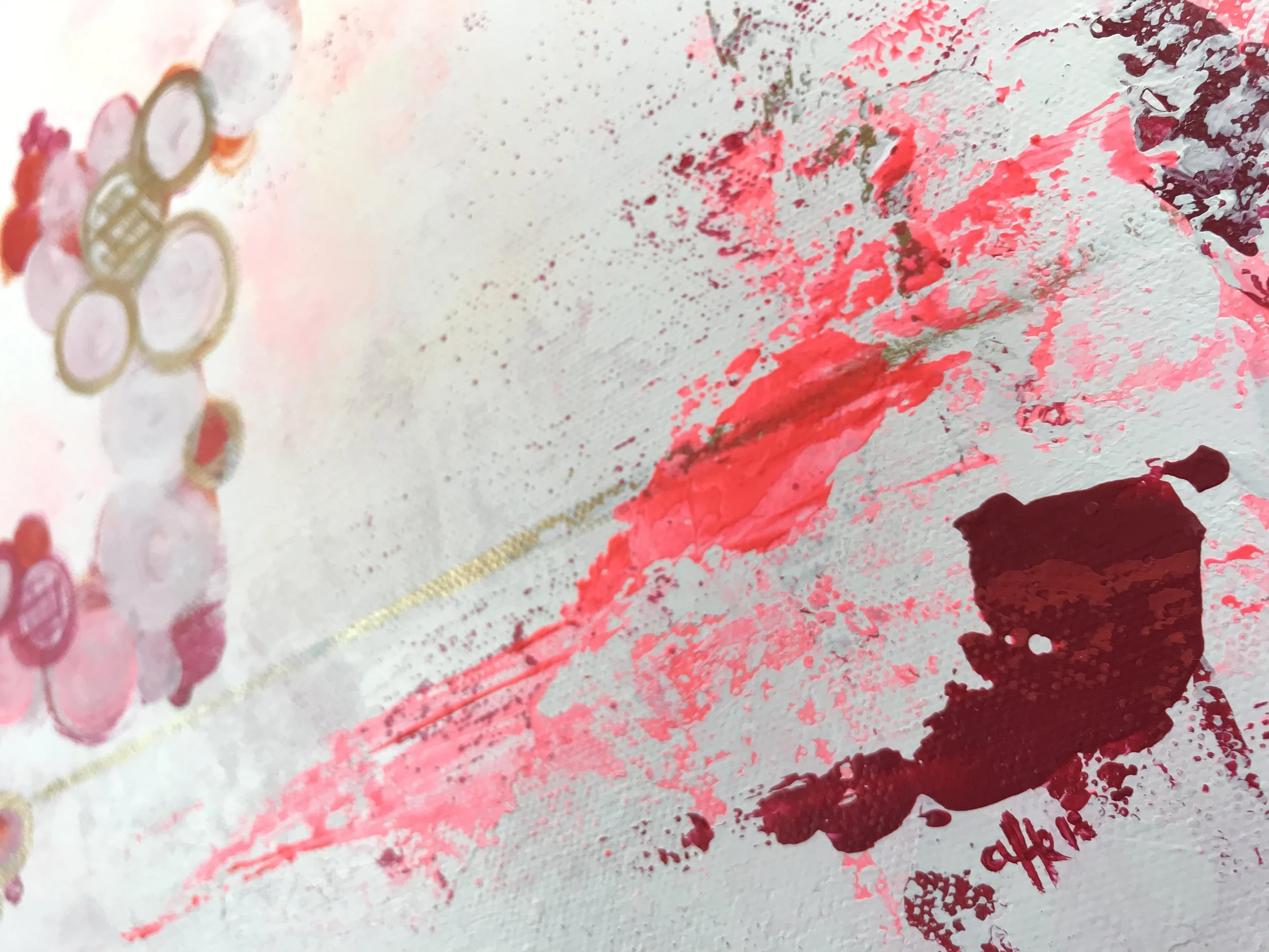 play #3 acrylic painting on canvas detail