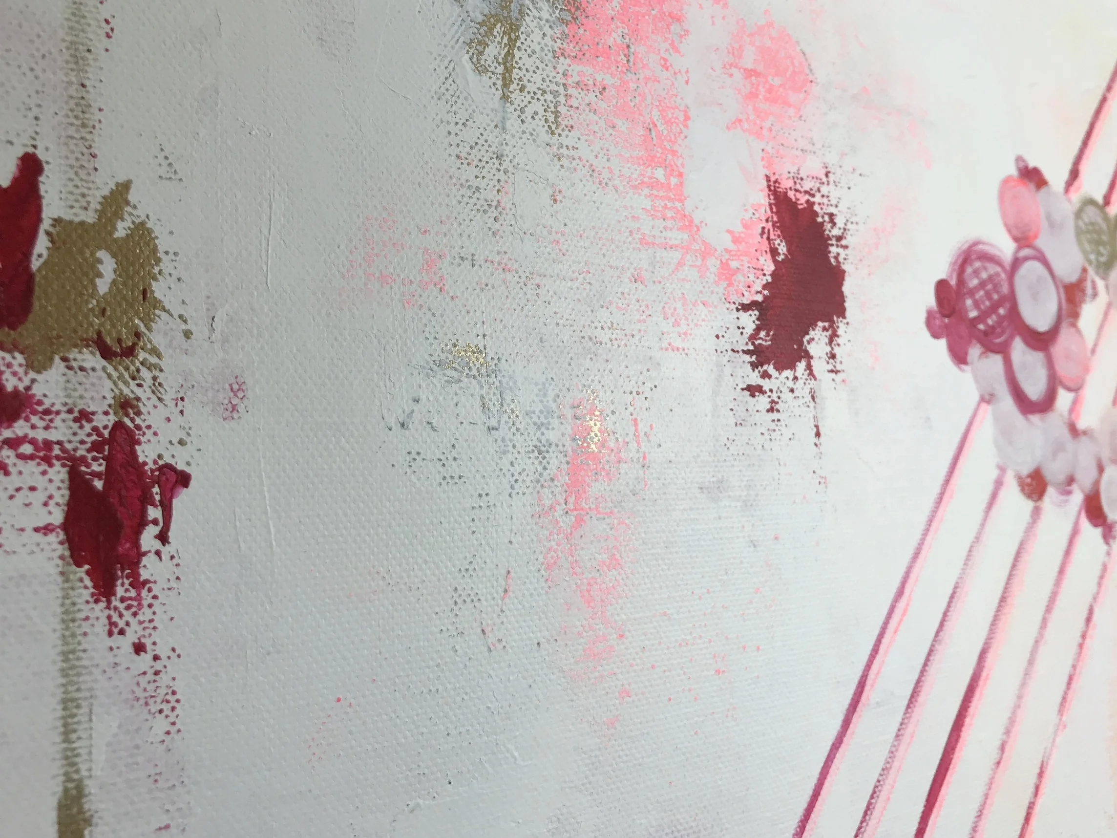 play #3 acrylic painting on canvas detail