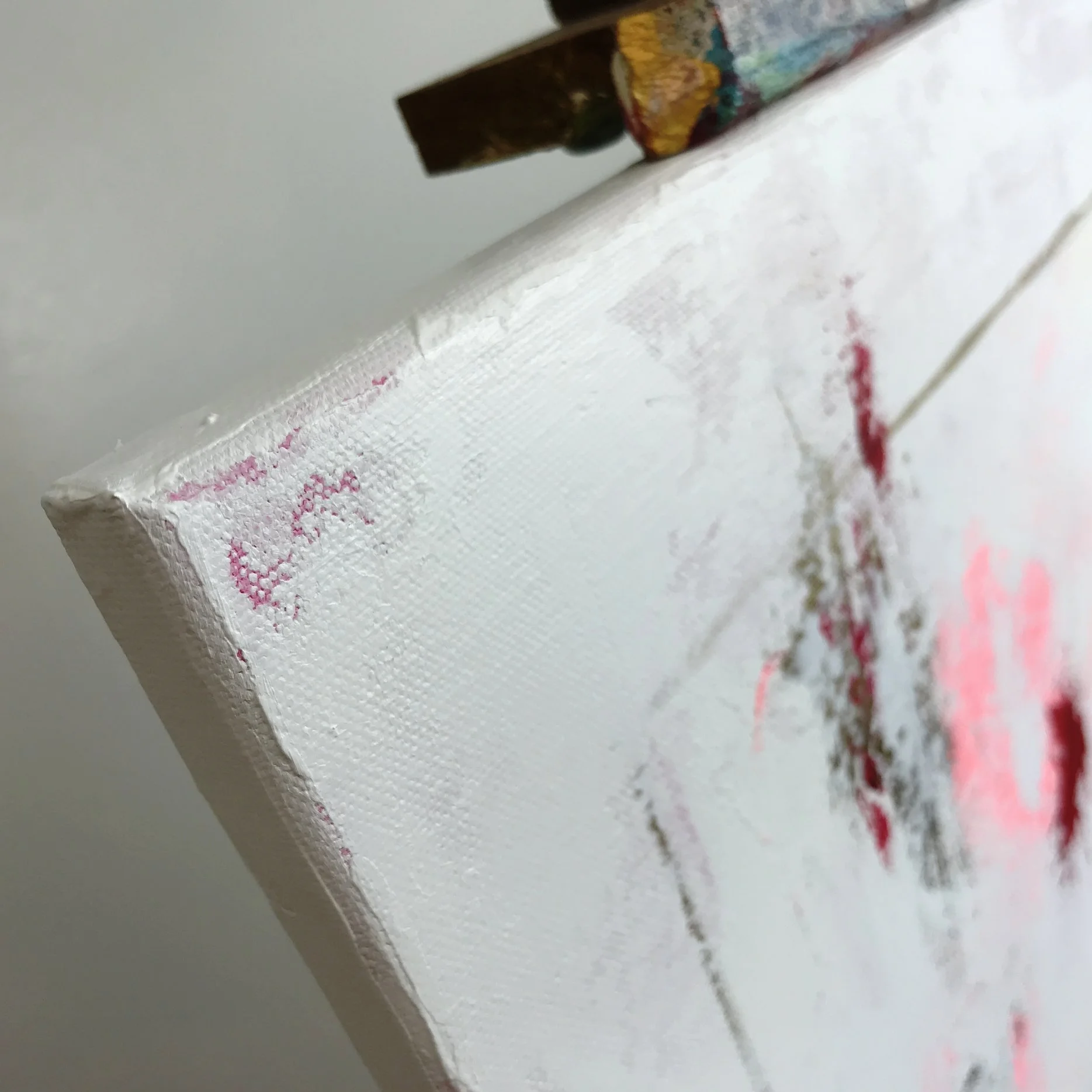 play #3 acrylic painting on canvas detail