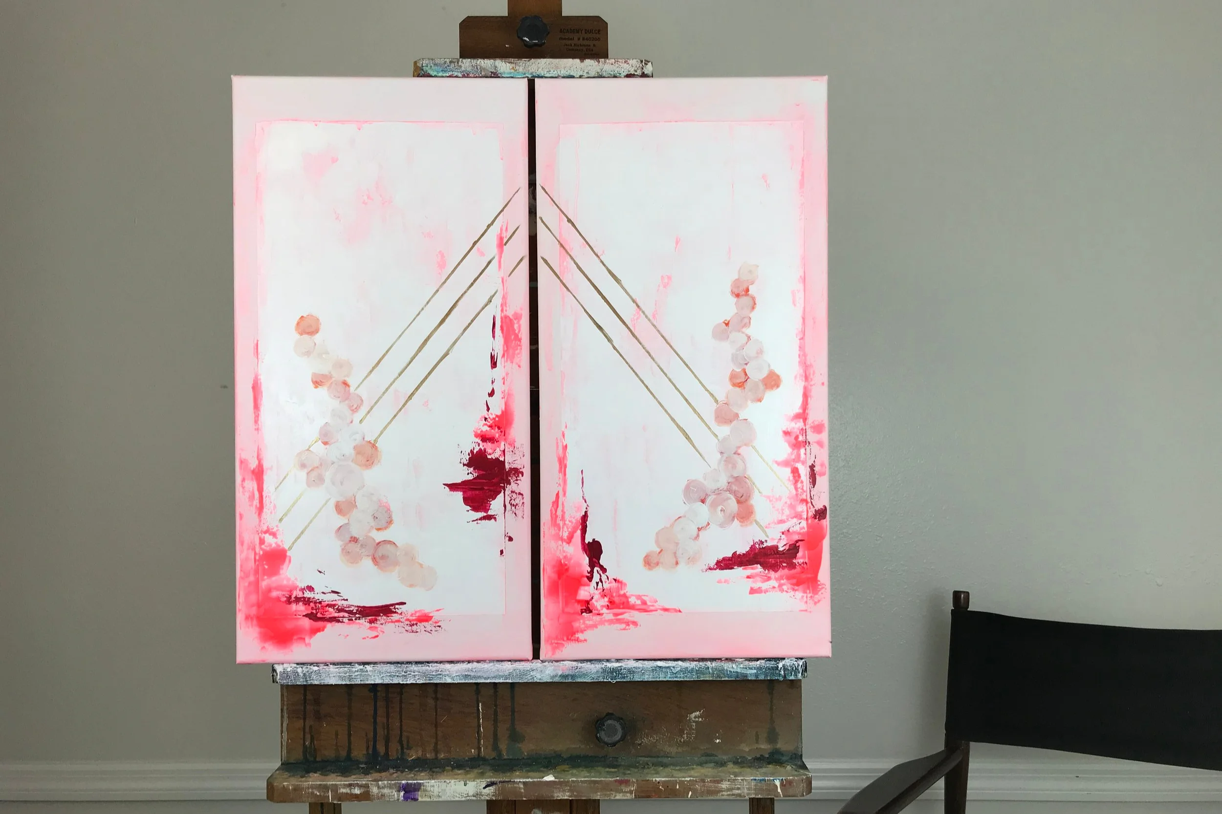 cherry blossoms #1 acrylic painting on canvas
