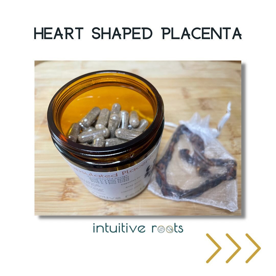 Swipe to see a gorgeous heart shaped placenta that I recently encapsulated!!

A natural print and cord keepsake are included with every placenta service ✨
&bull;
&bull;
&bull;
&bull;
&bull;
#placenta #heartshapedplacenta #placentaencapsulation #doula