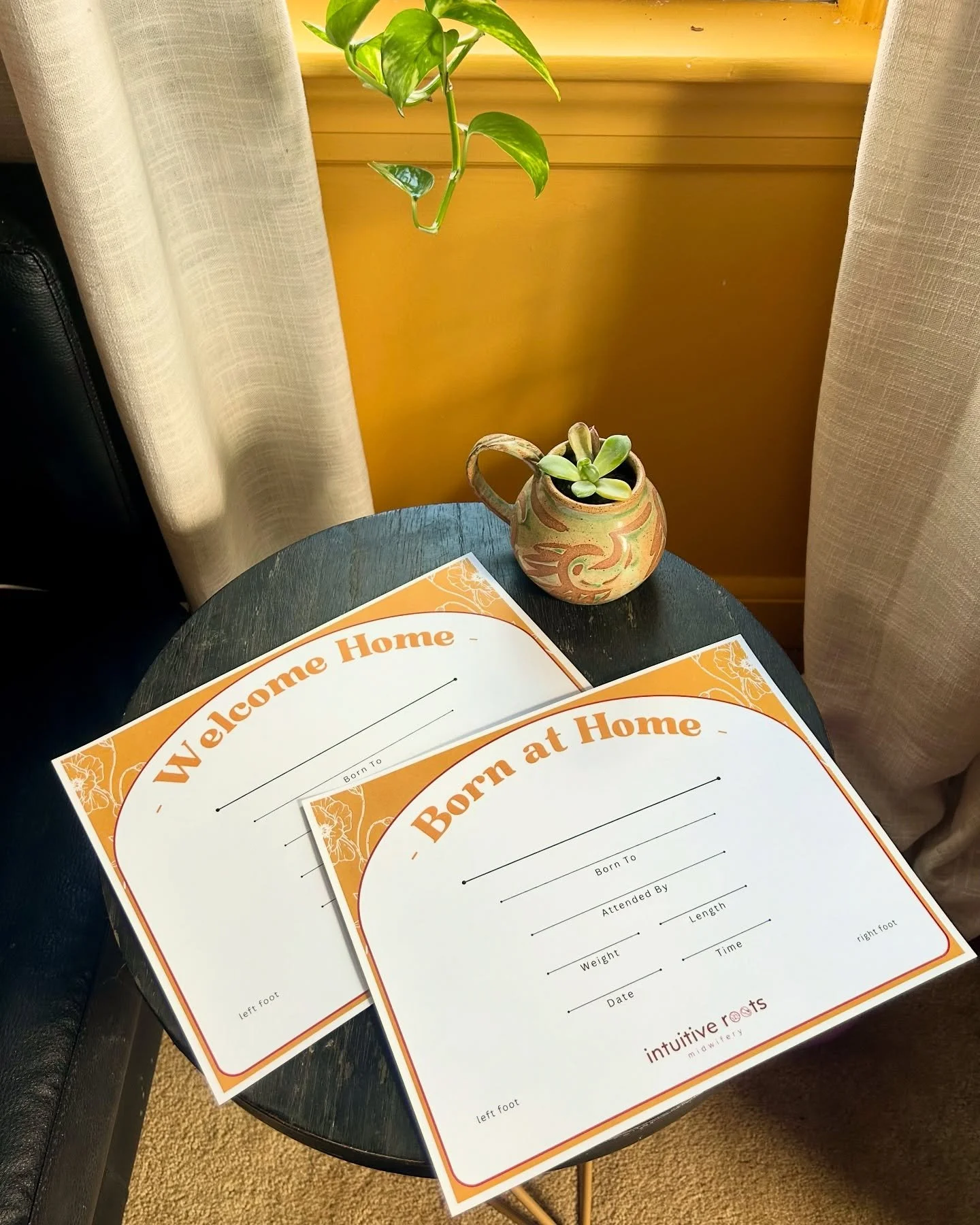 Celebrating the first intuitive roots babies born in 2025 and loving on these birth certificate keepsakes✨
