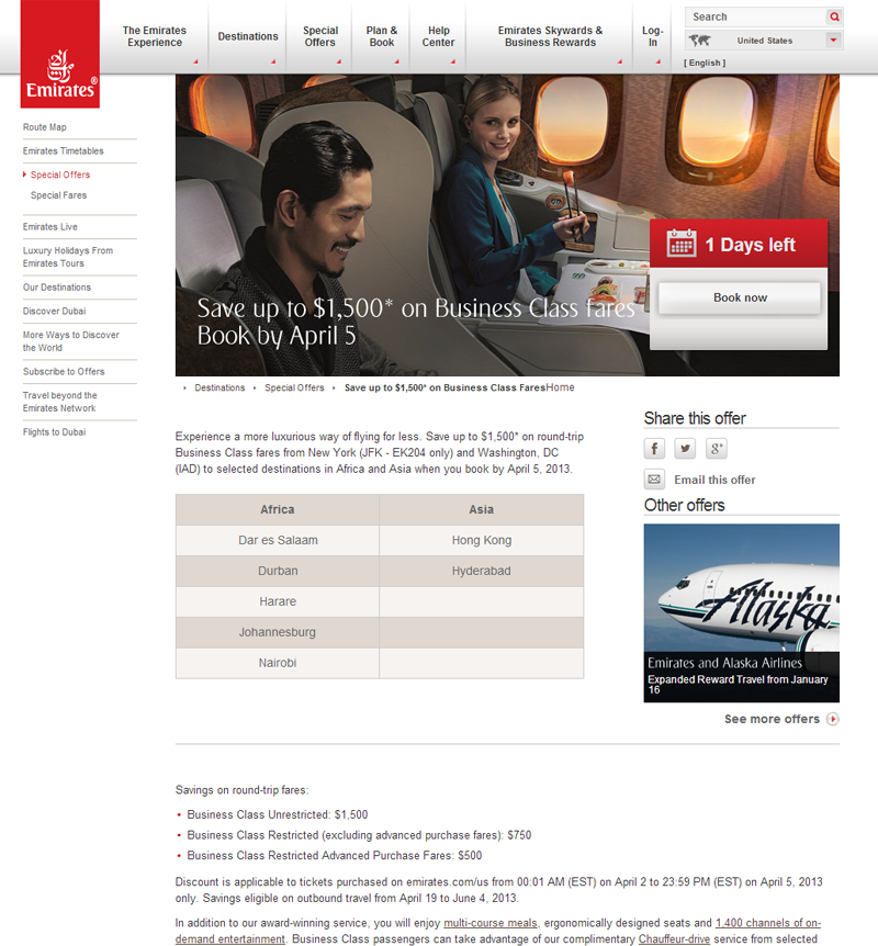 Offer Detail Page
