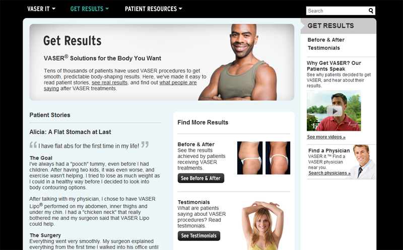 Patient Testimonial Page