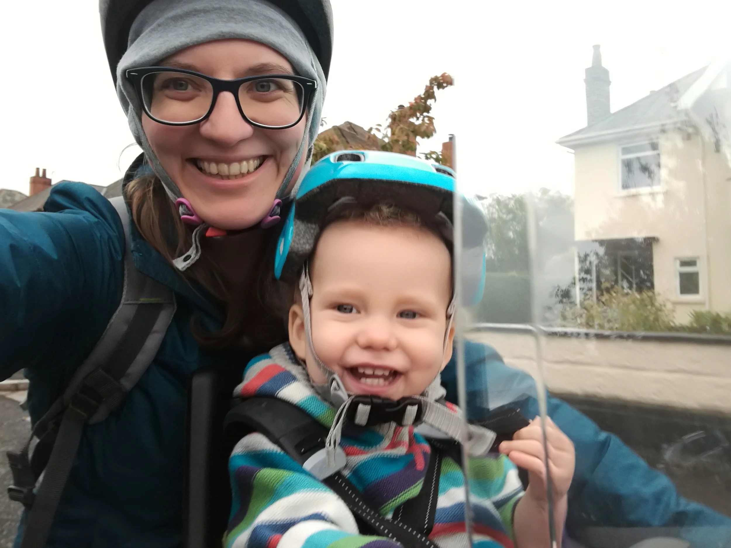 He seemed to think it was a motorbike as he made motorbike noises pretty much the whole way. 