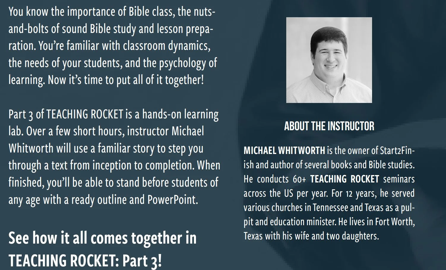 Call the church office if you are interested. Registration is closed.