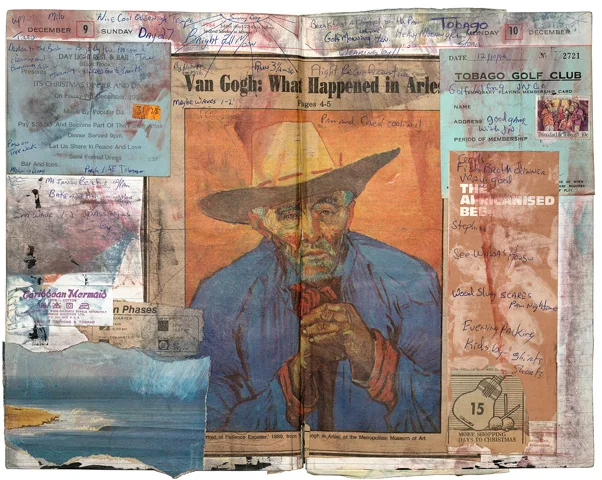 Tony Caramanico, 2001 Surf Journals: Van Gogh, Dec 09-10, 1984 available as: 16 1/4 x 18 3/4 in. print (edition of 12) 27 x 33 in. print (edition of 12) 34 x 43 in. stretched canvas print (edition of 7) 4 x 55 1/4 in. stretched canvas print (edition of 3) 