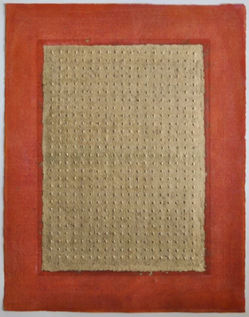 Olivia Munroe Histories , 2012 beeswax, ink, metallic powder on vintage hand made paper 9 3/4 × 7 31/50 in. (24.8 × 19.4 cm.)