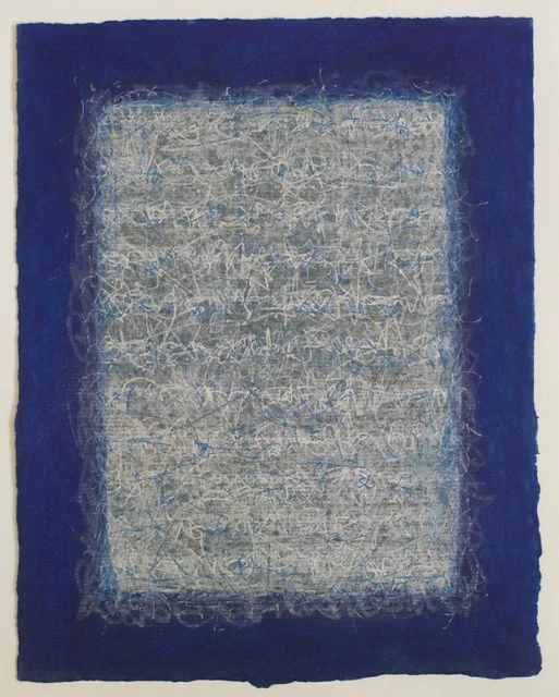 Olivia Munroe Histories, 245 , 2016 beeswax, ink, metallic powder on vintage hand made paper 9 3/4 × 7 31/50 in. (24.8 × 19.4 cm.) SOLD